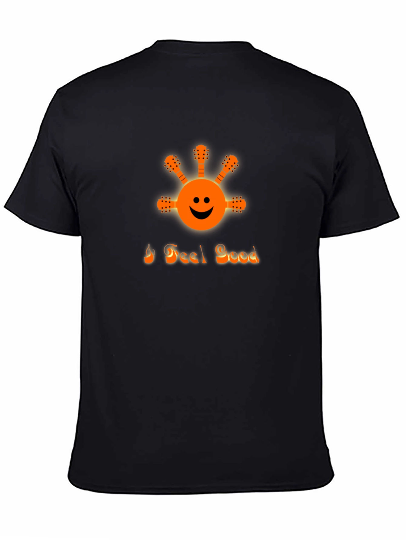 I Feel Good Graphic Tee - Black Crew Neck