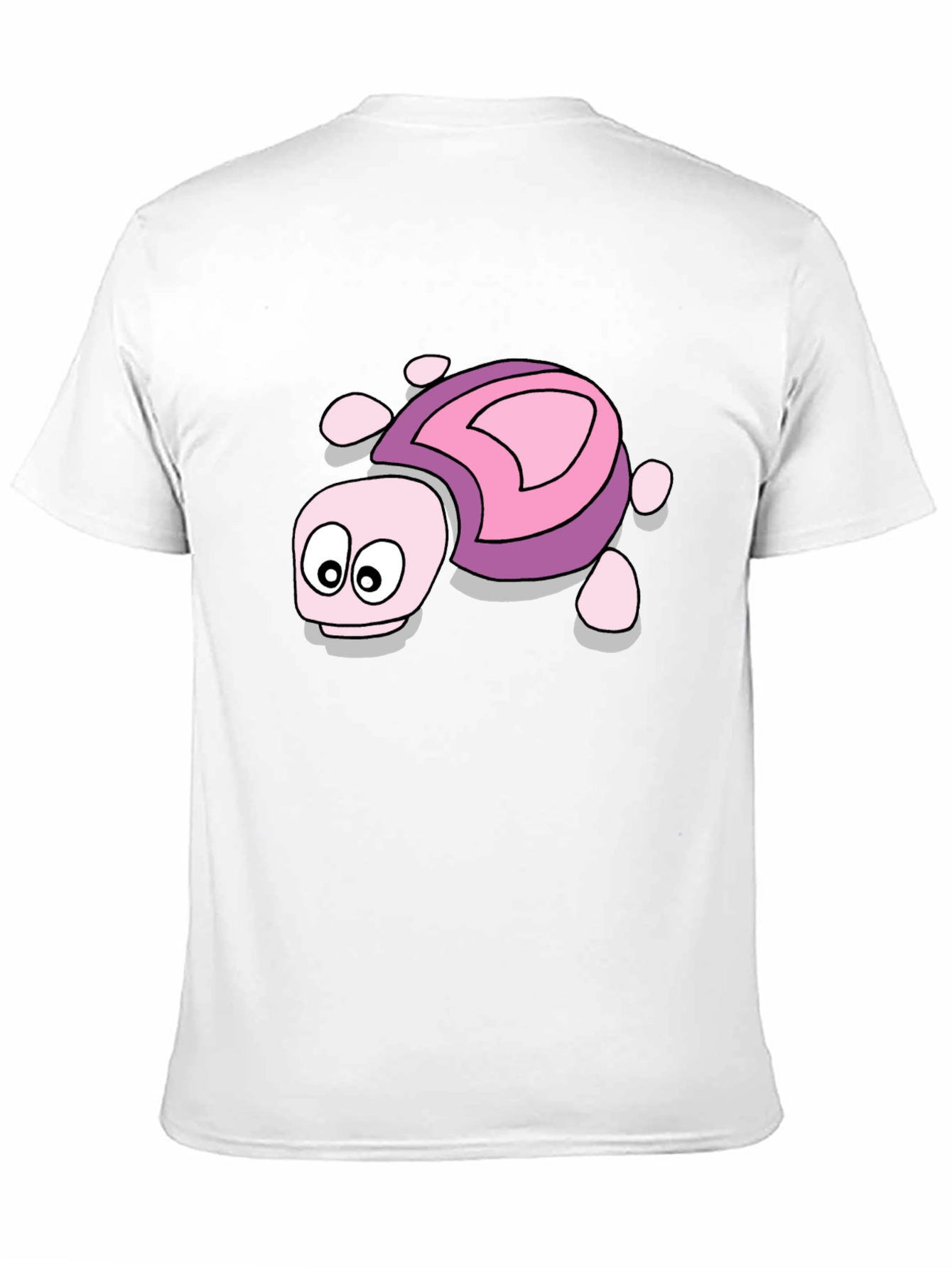 Cartoon Turtle Graphic Tee - Black Unisex T-Shirt