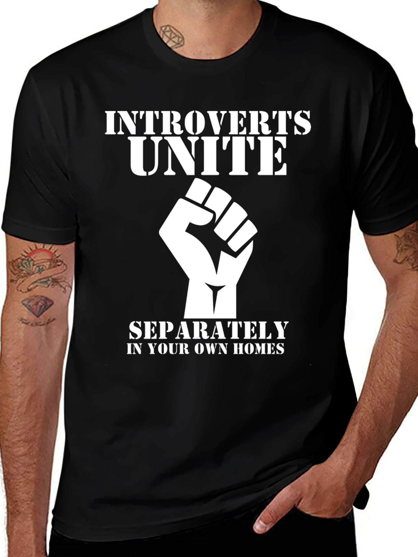 Introvert Unite T-Shirt - Separately in Your Own Homes