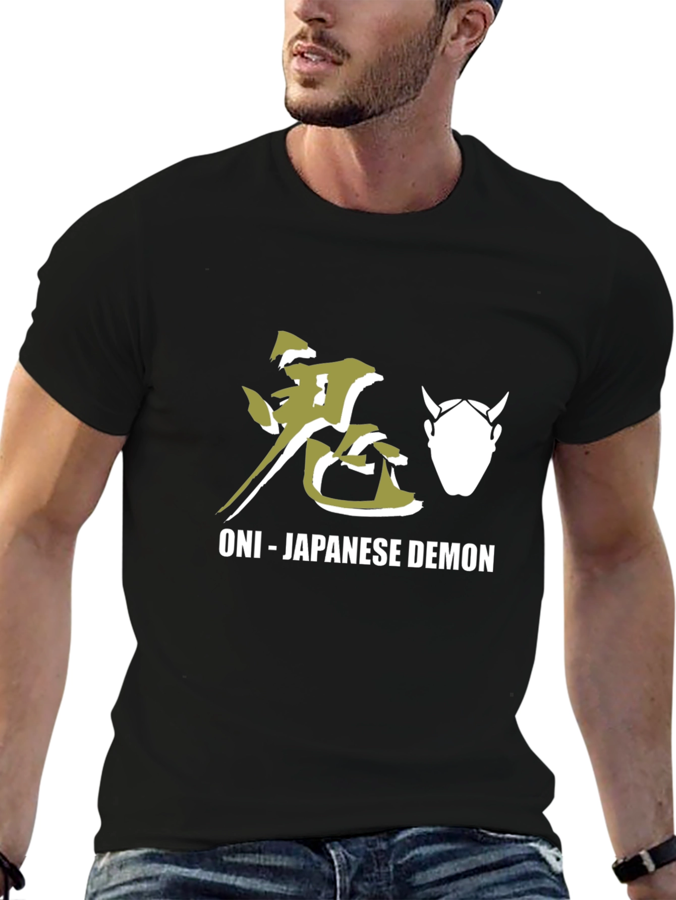 Oni Japanese Demon Black T-Shirt