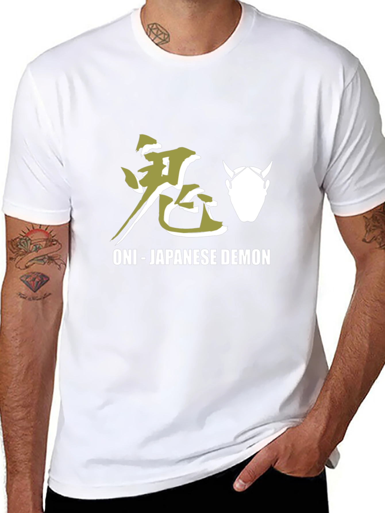 Oni Japanese Demon Black T-Shirt