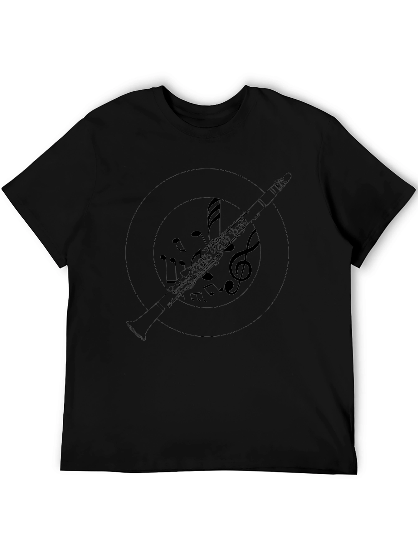 Musical Clarinet T-Shirt - Black