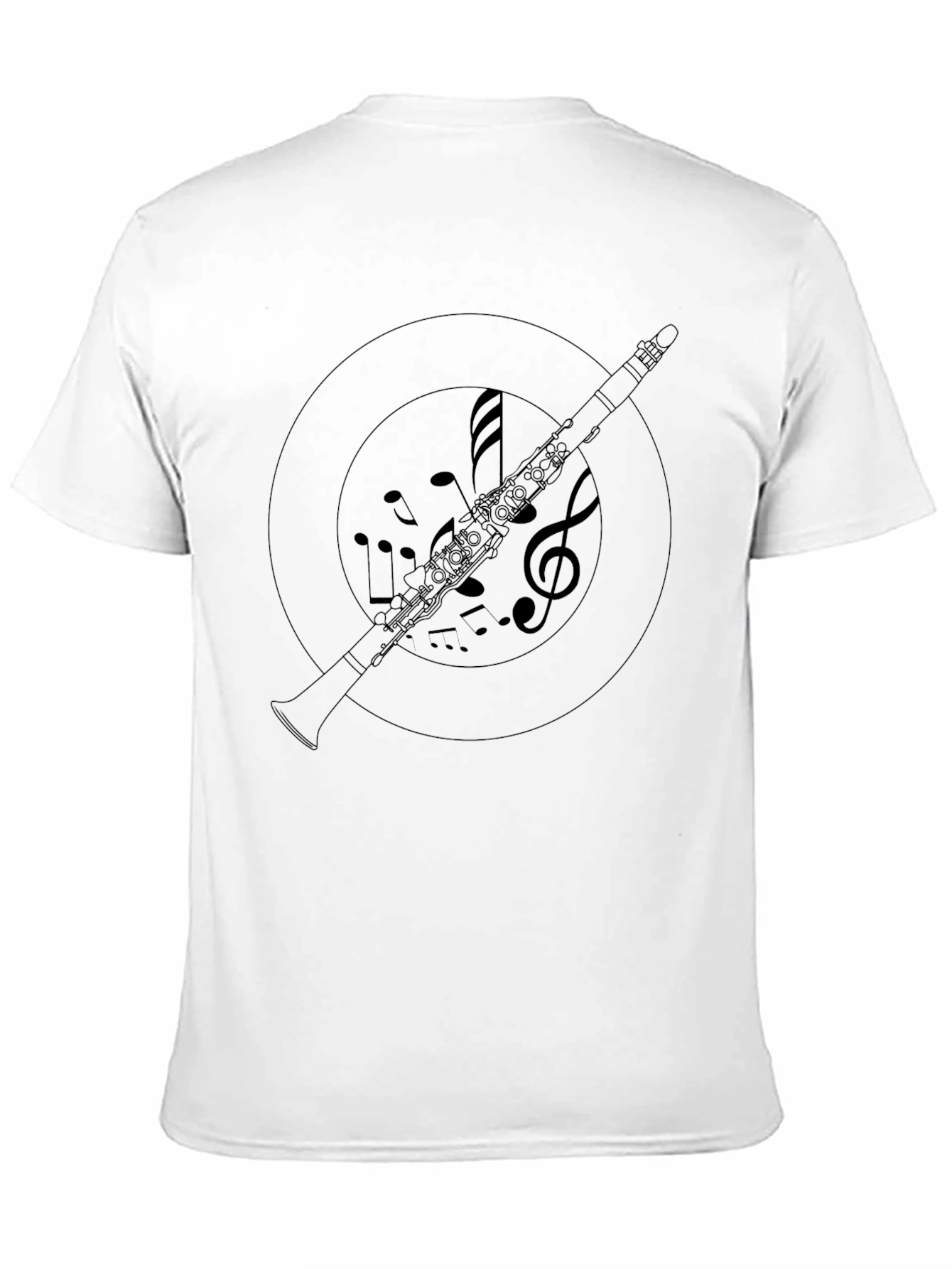 Musical Clarinet T-Shirt - Black