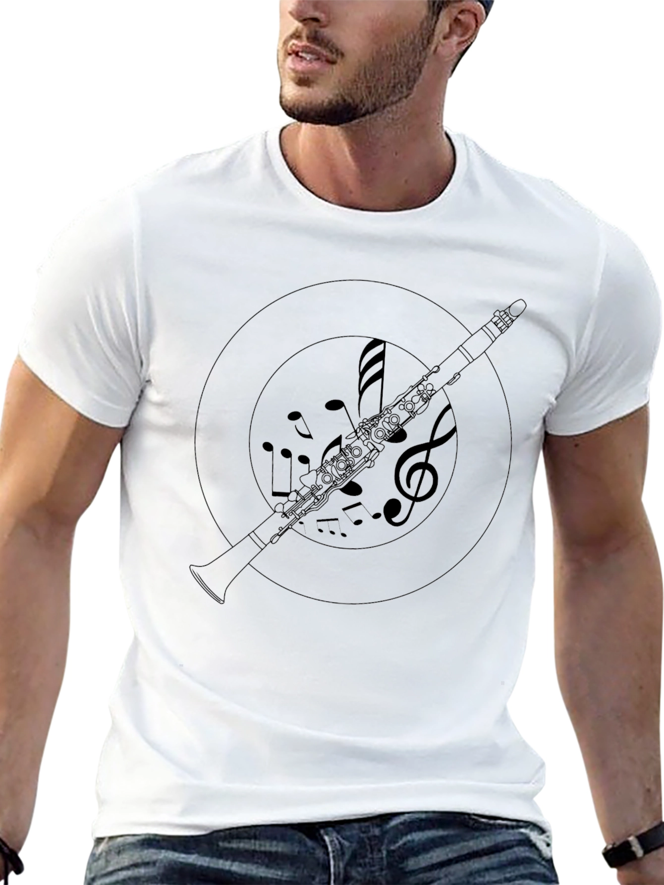 Musical Clarinet T-Shirt - Black