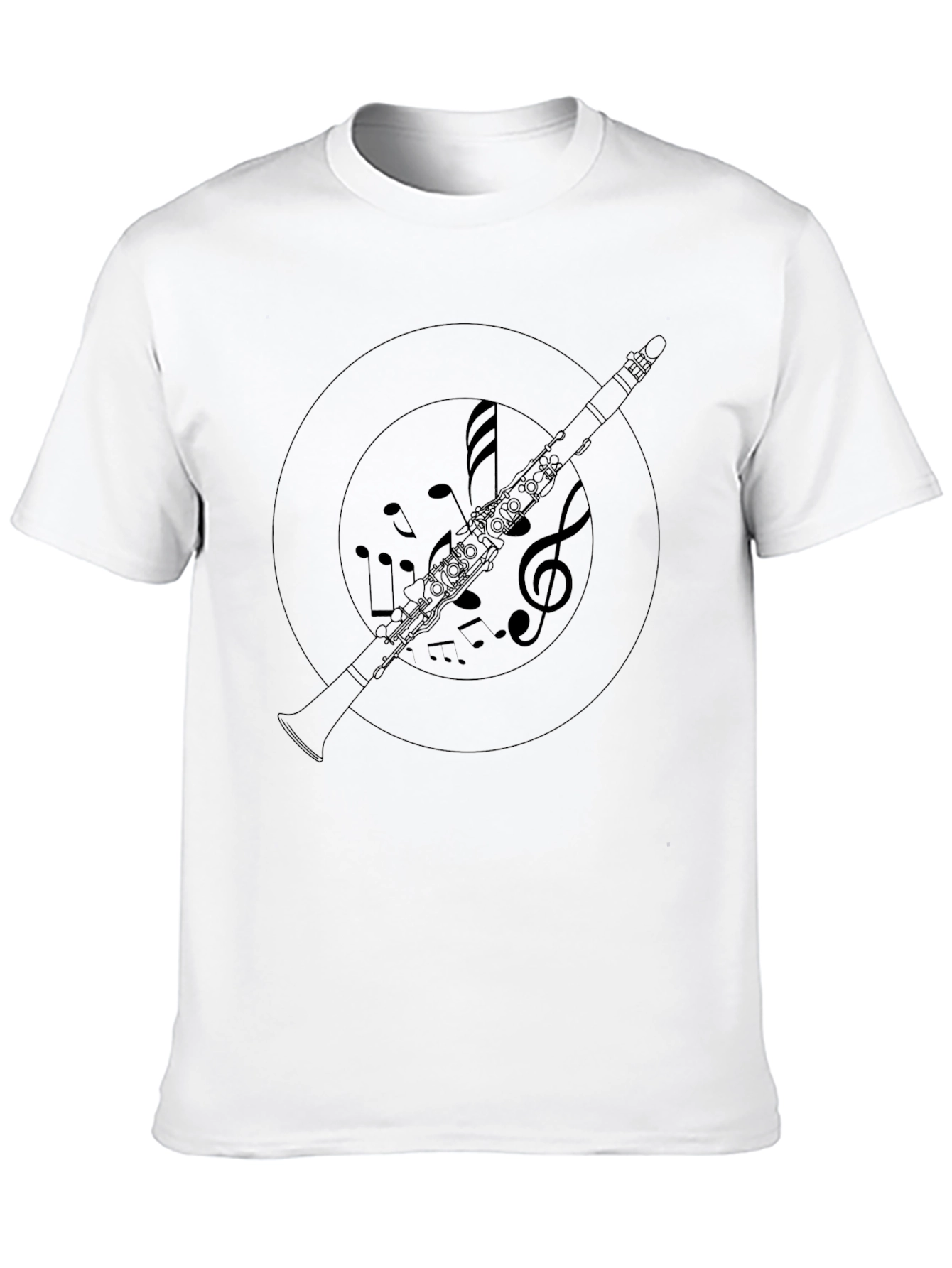 Musical Clarinet T-Shirt - Black