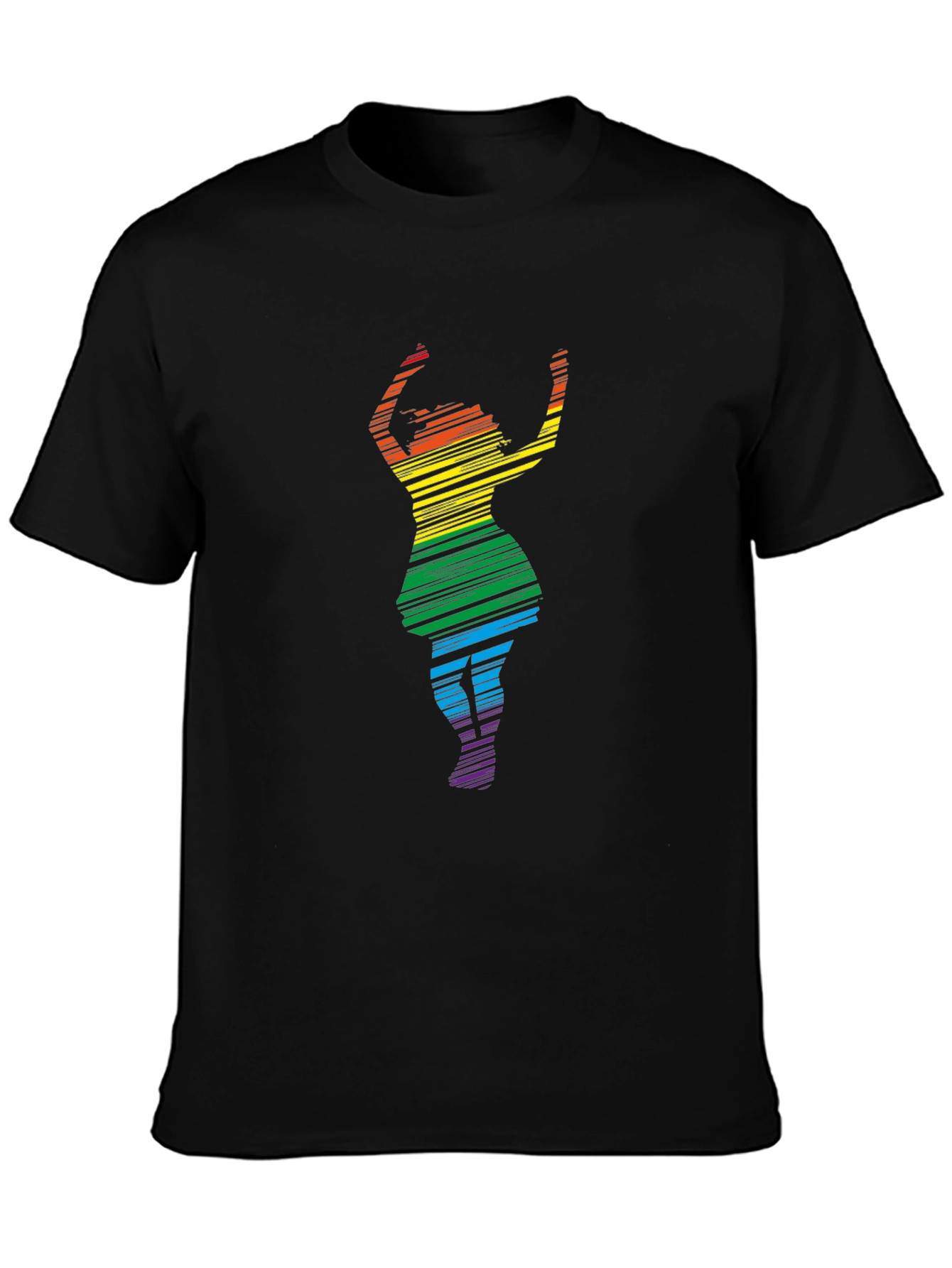 Rainbow Dancer Black T-Shirt