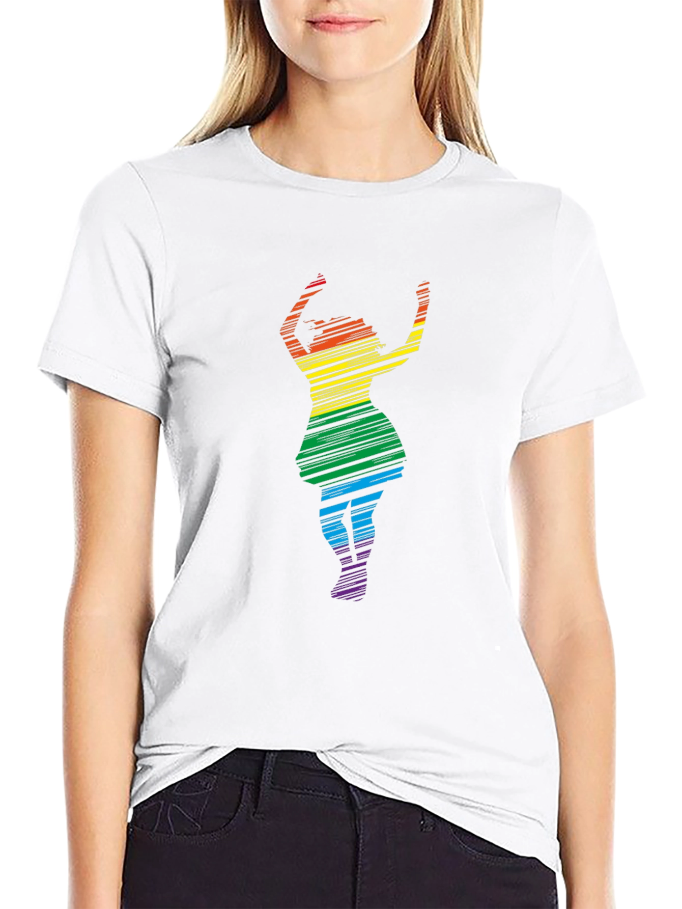 Rainbow Dancer Black T-Shirt