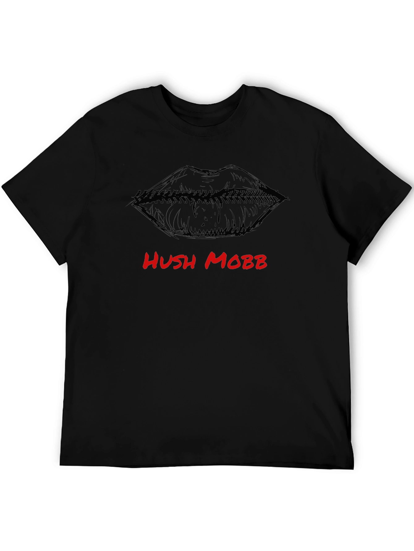 Hush Mobb Graphic Tee - Black Fashion T-Shirt