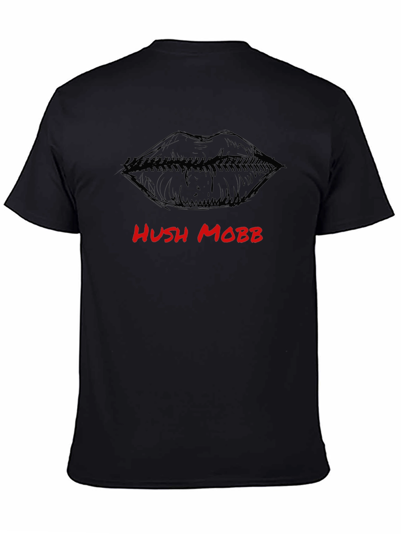 Hush Mobb Graphic Tee - Black Fashion T-Shirt