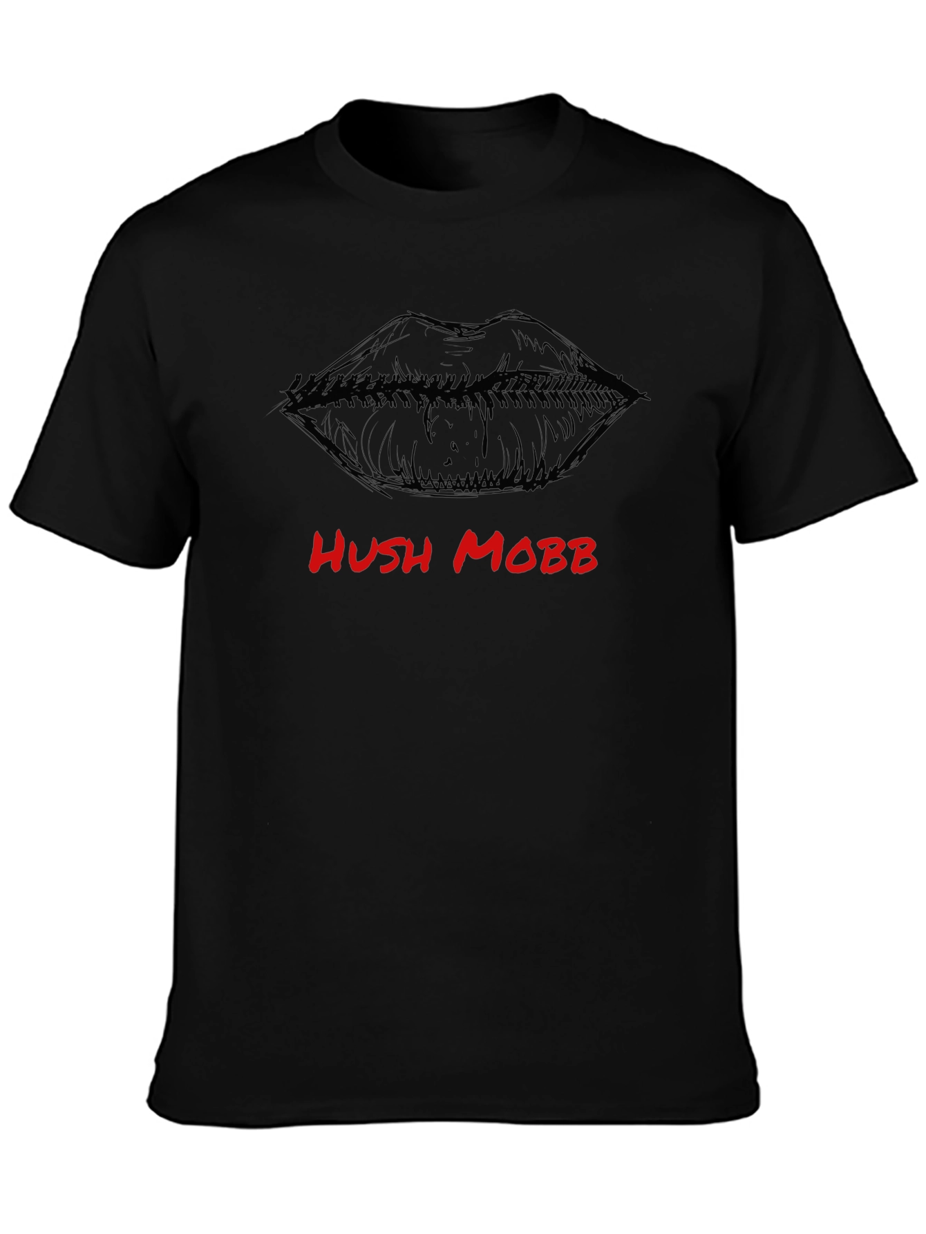 Hush Mobb Graphic Tee - Black Fashion T-Shirt