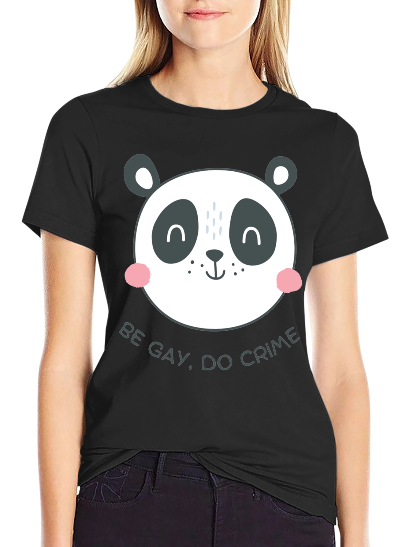 Panda Be Gay Do Crime Graphic Tee