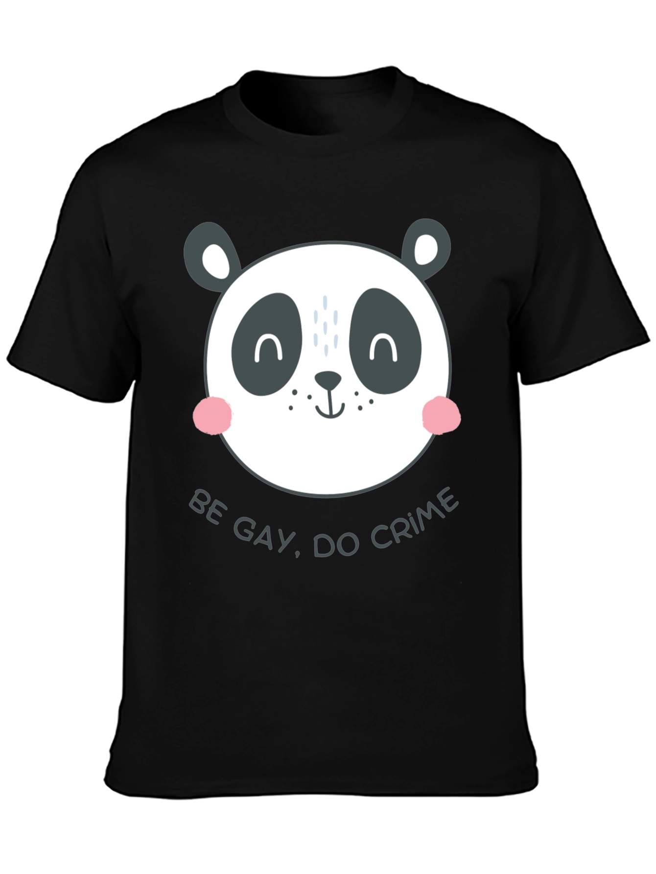 Panda Be Gay Do Crime Graphic Tee