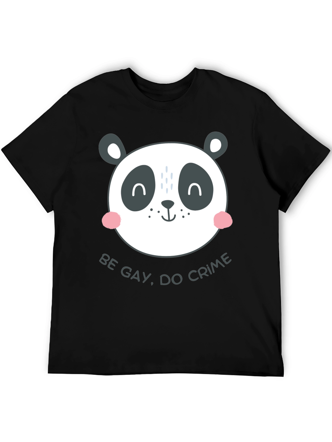 Panda Be Gay Do Crime Graphic Tee