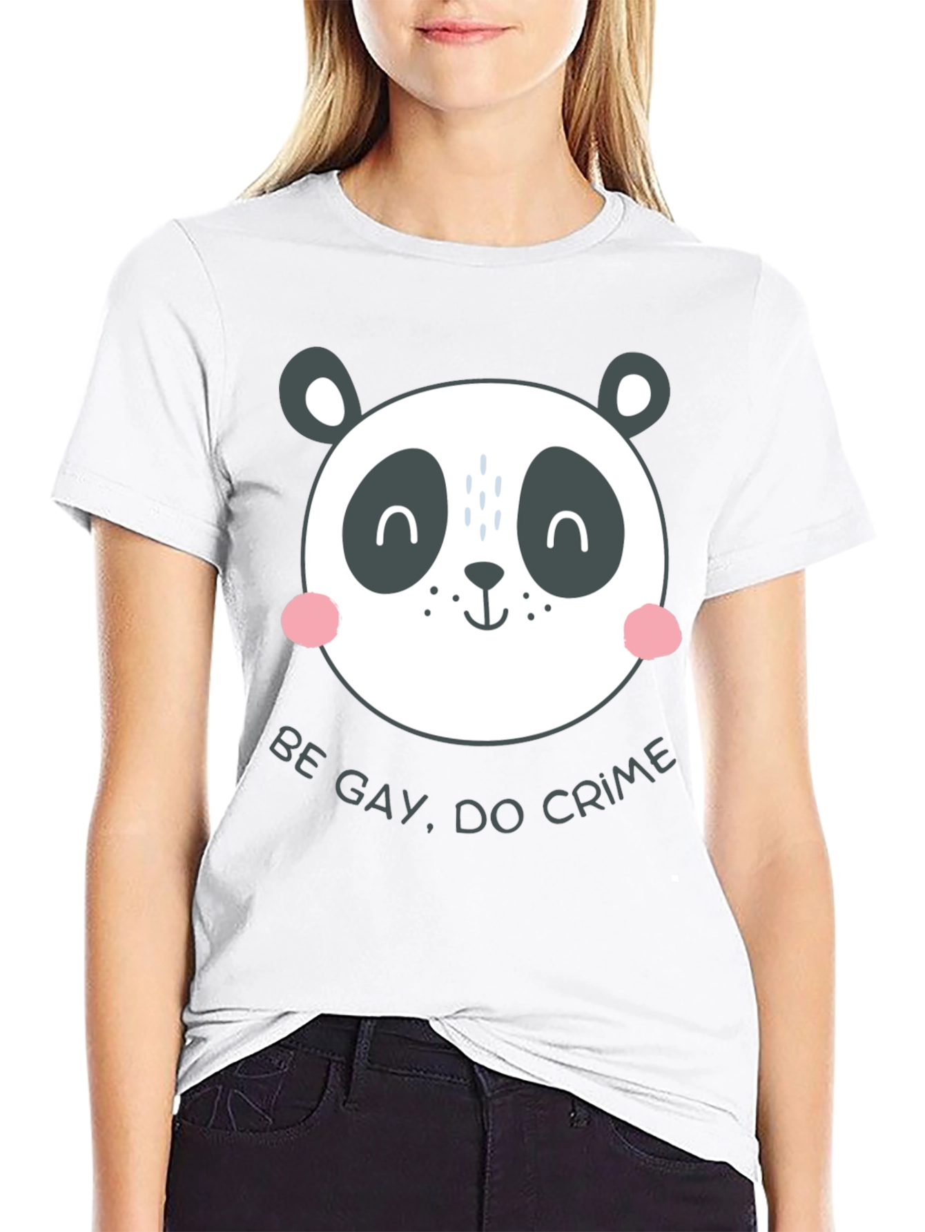 Panda Be Gay Do Crime Graphic Tee