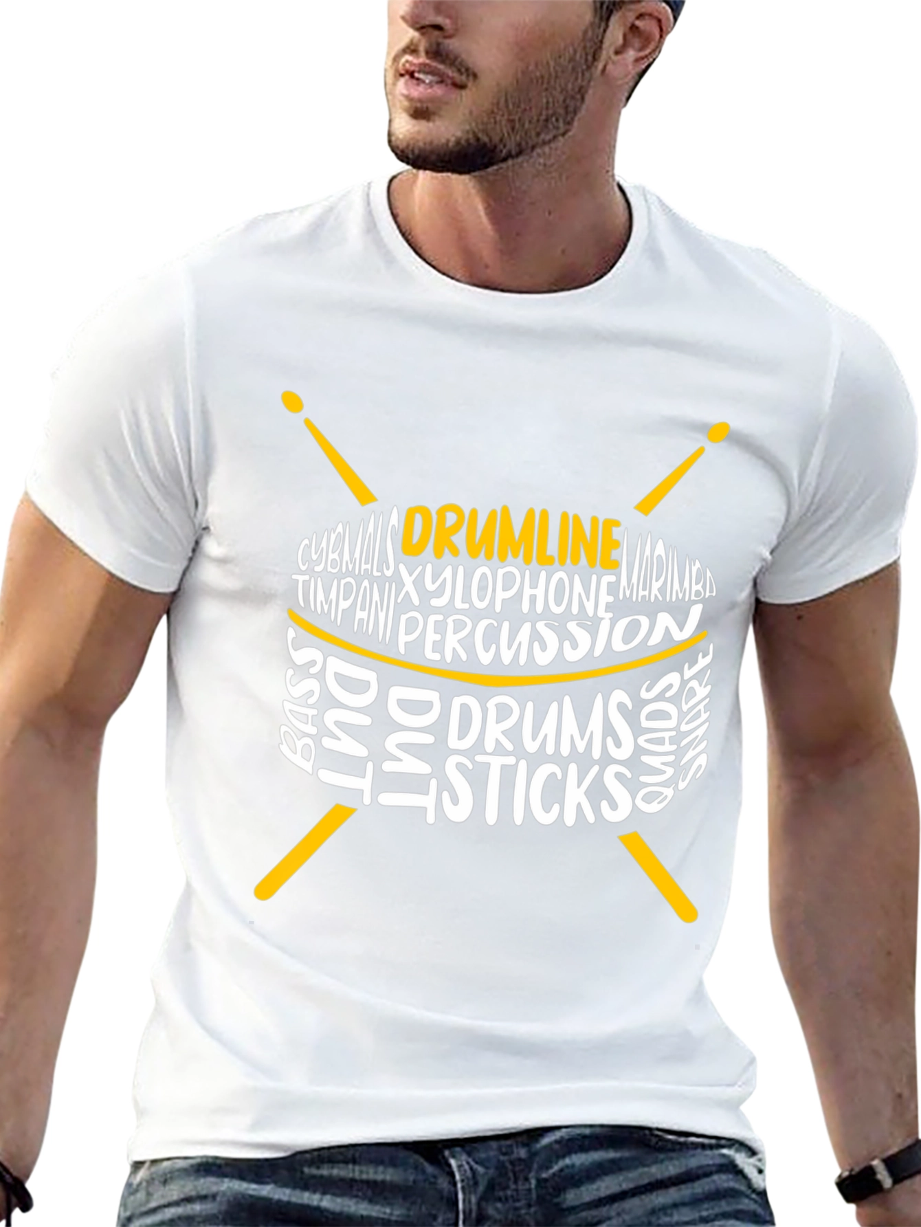 Drumline Percussionist Graphic Tee