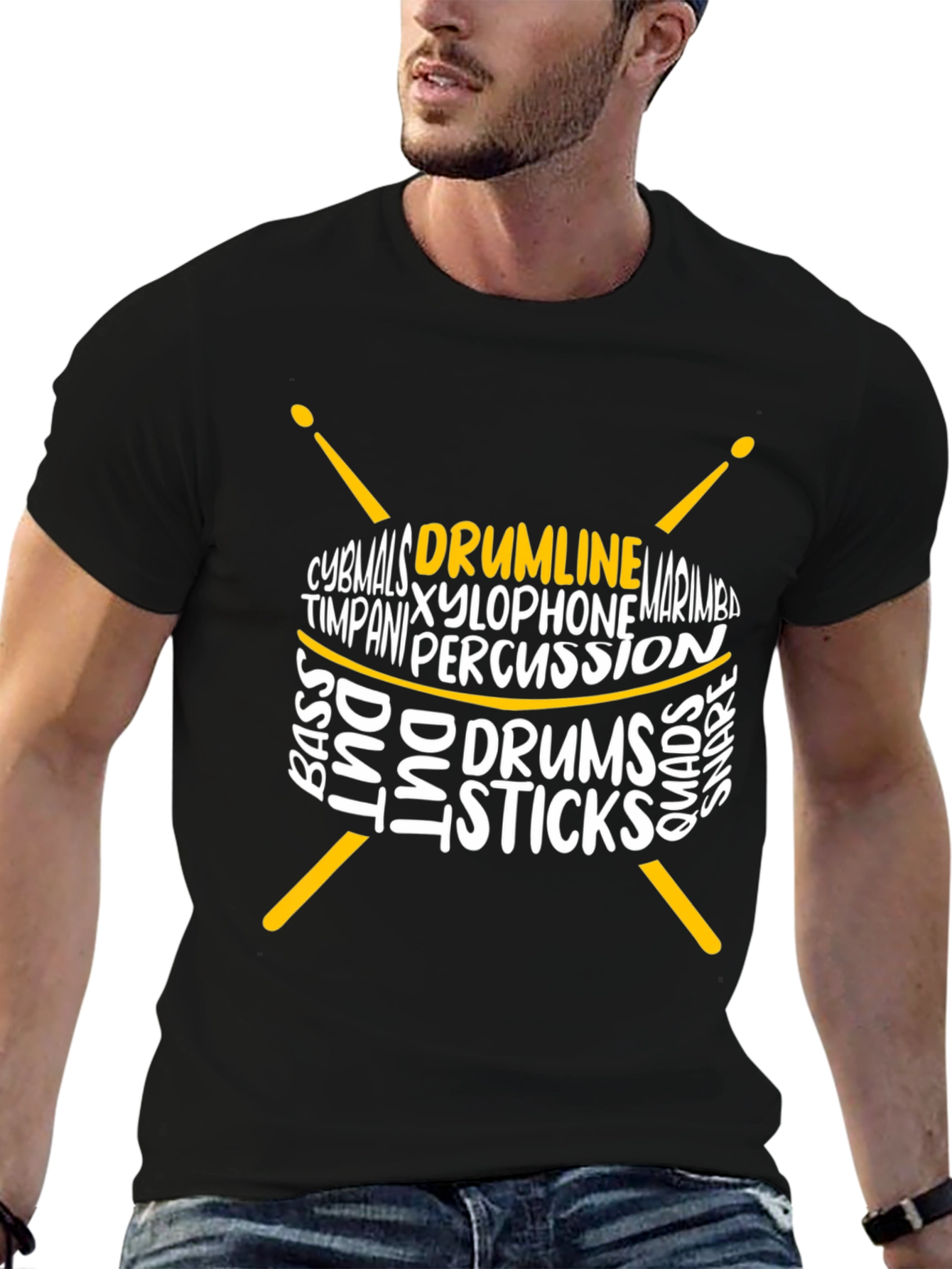 Drumline Percussionist Graphic Tee