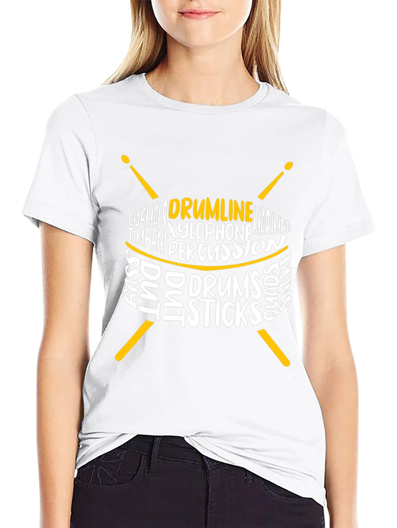 Drumline Percussionist Graphic Tee