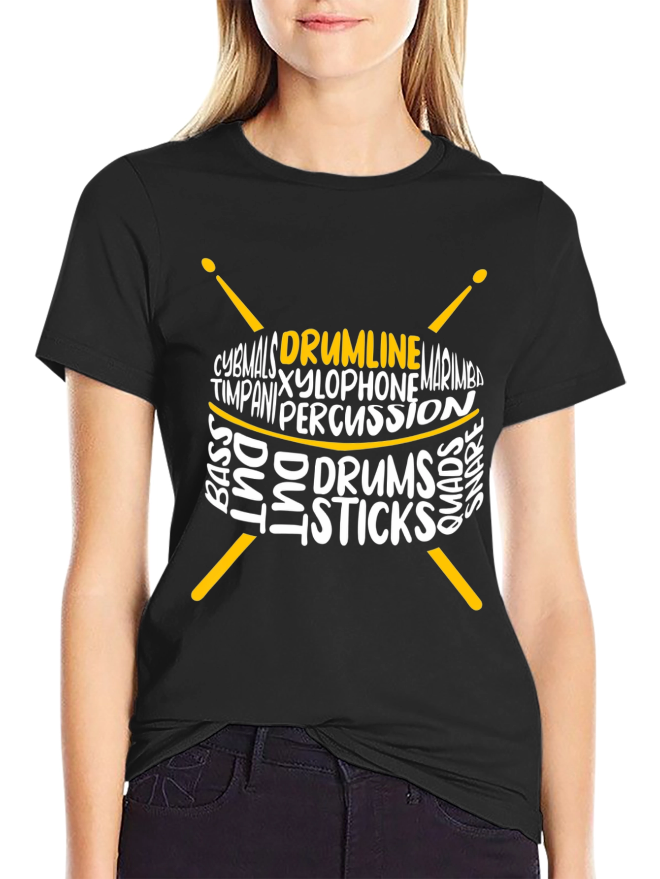 Drumline Percussionist Graphic Tee