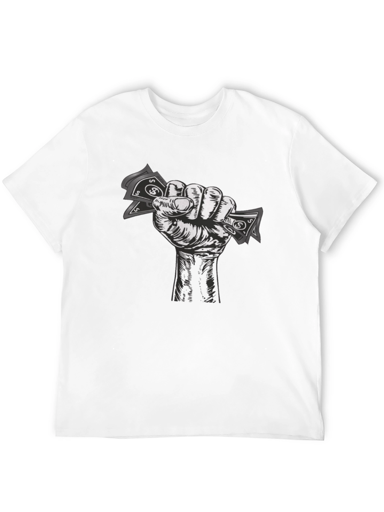 Money Fist Graphic Tee - Black Cotton T-Shirt