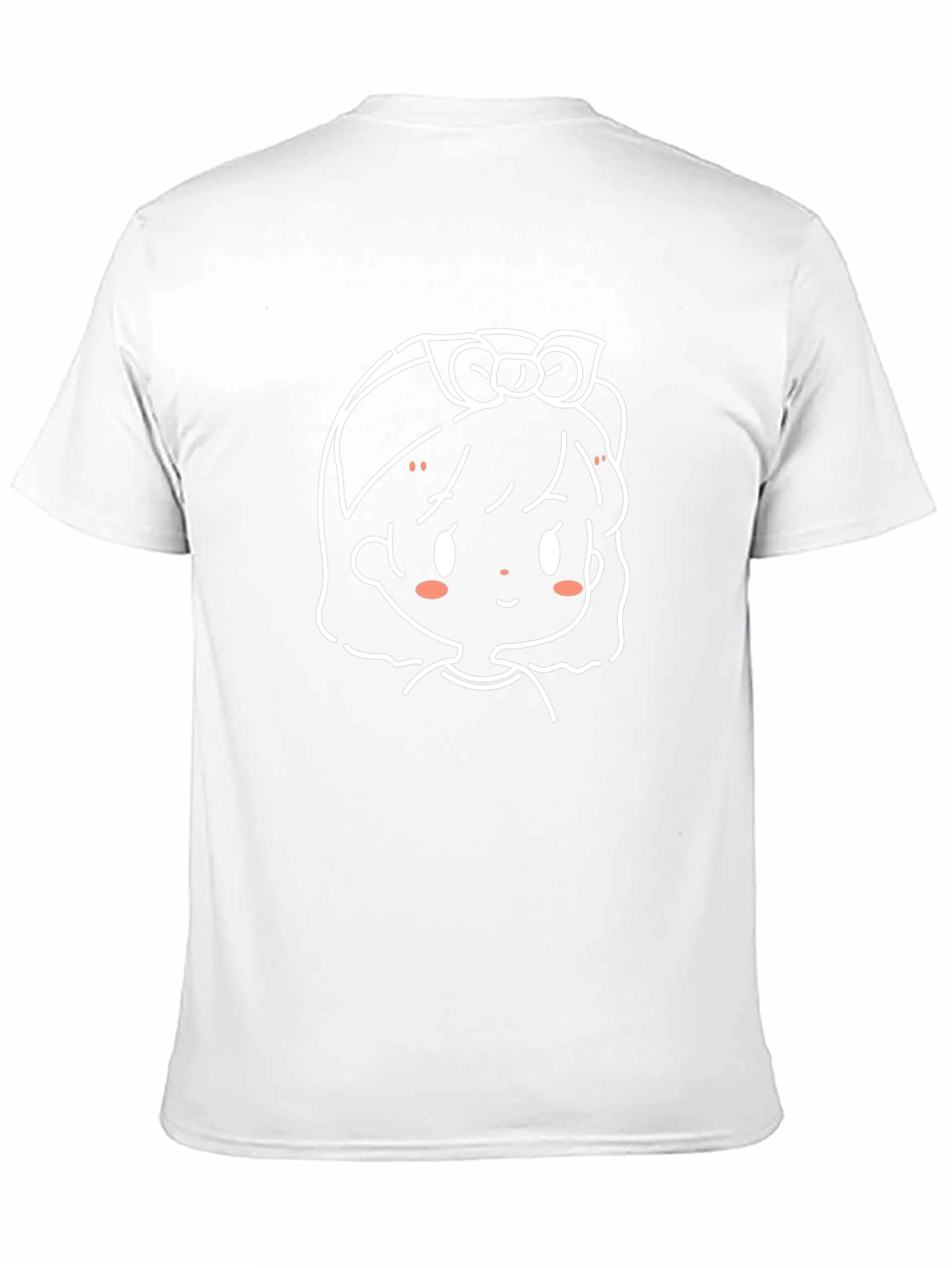 Cute Anime Girl Graphic Black T-Shirt