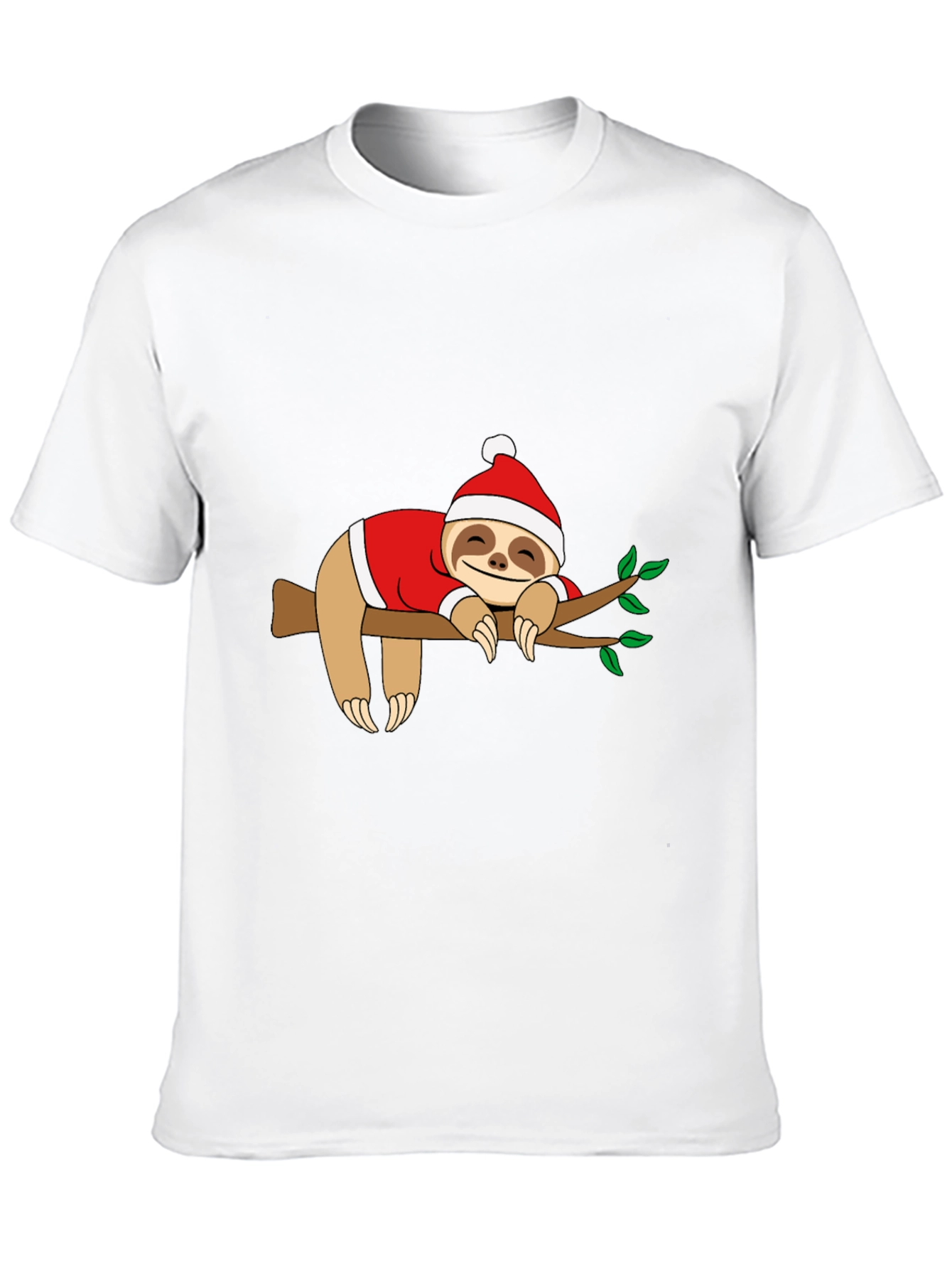 Sloth Christmas T-Shirt - Holiday Sleepy Sloth Tee