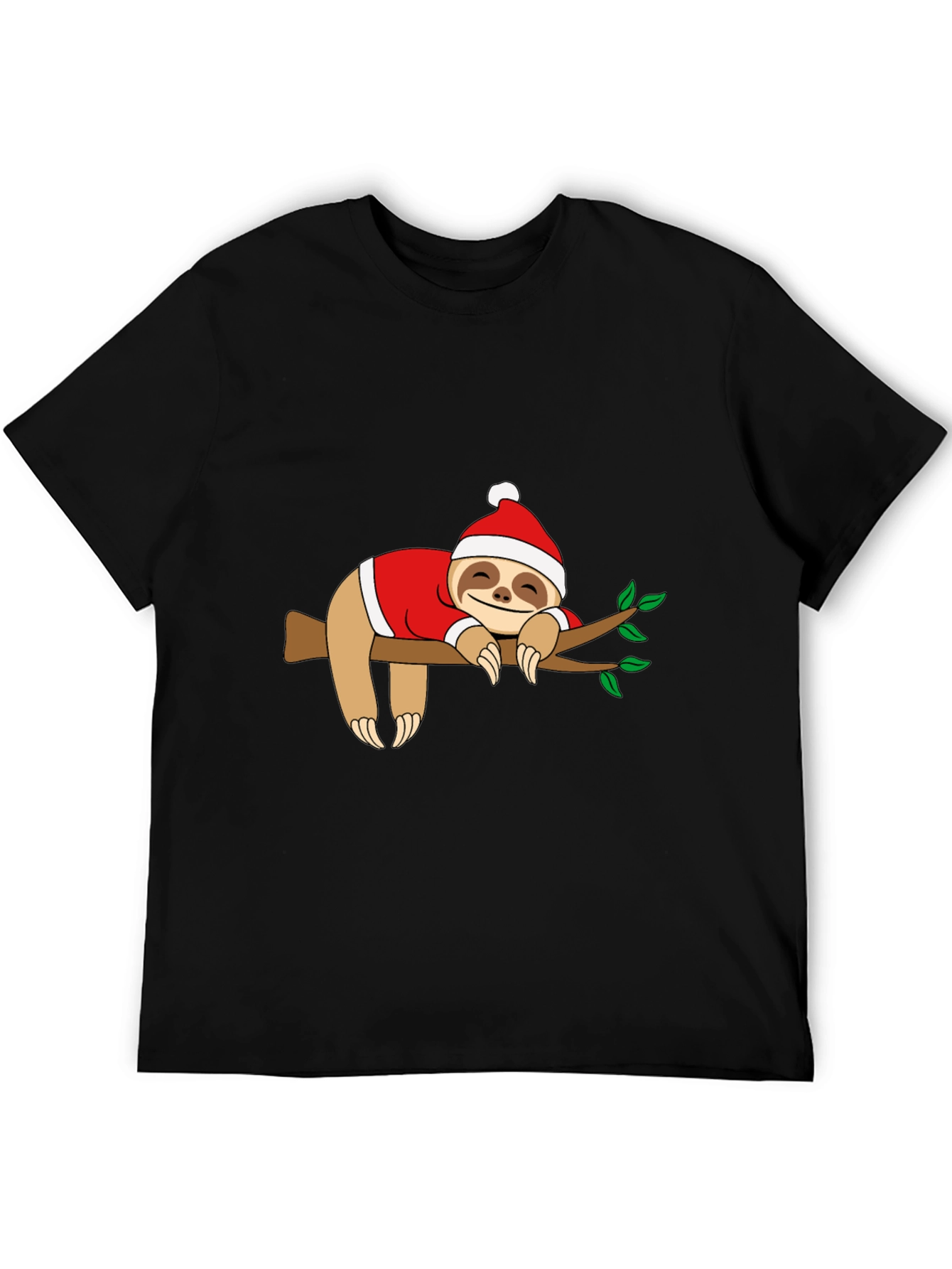 Sloth Christmas T-Shirt - Holiday Sleepy Sloth Tee