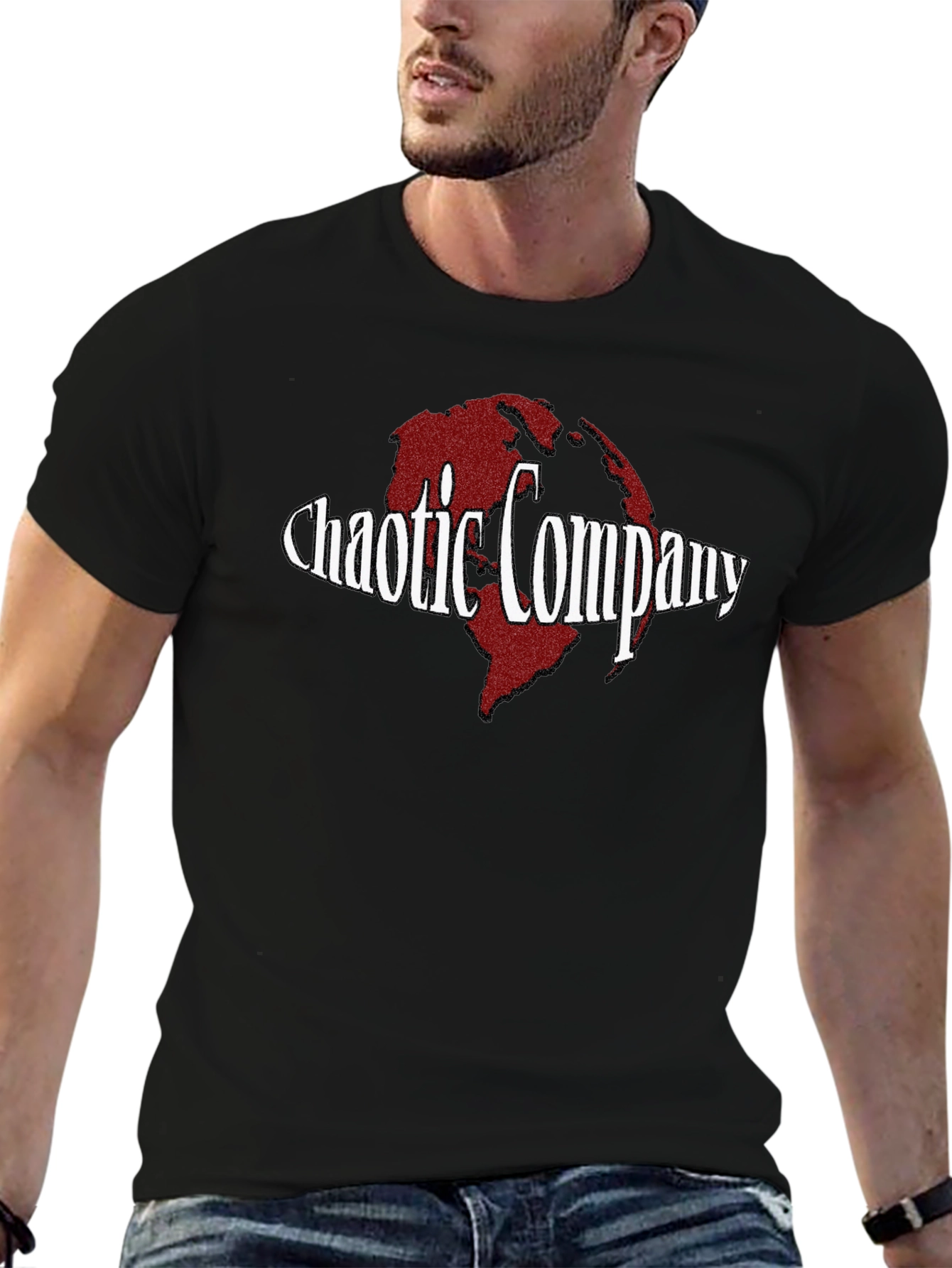 Chaotic Company Black Graphic Tee