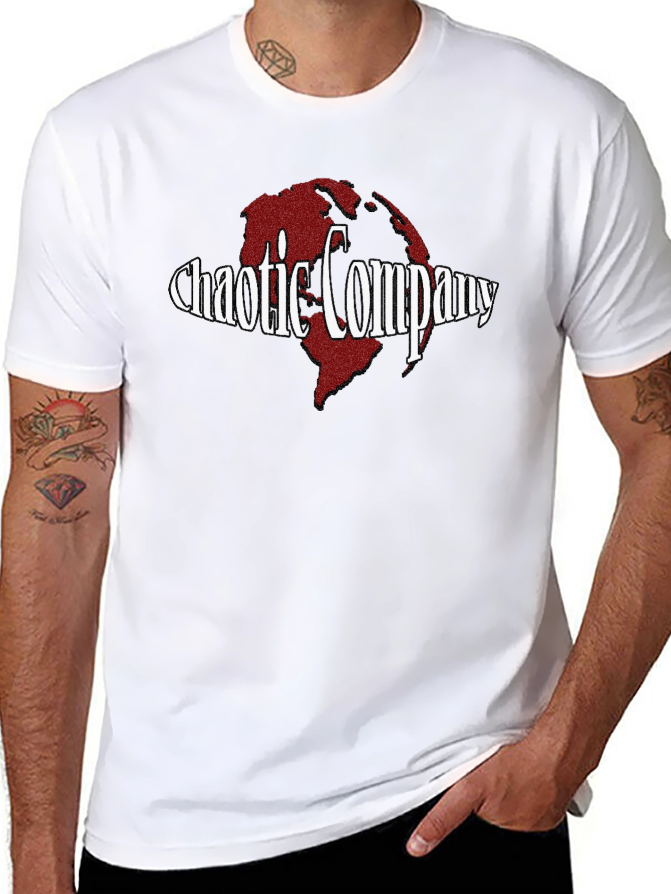 Chaotic Company Black Graphic Tee