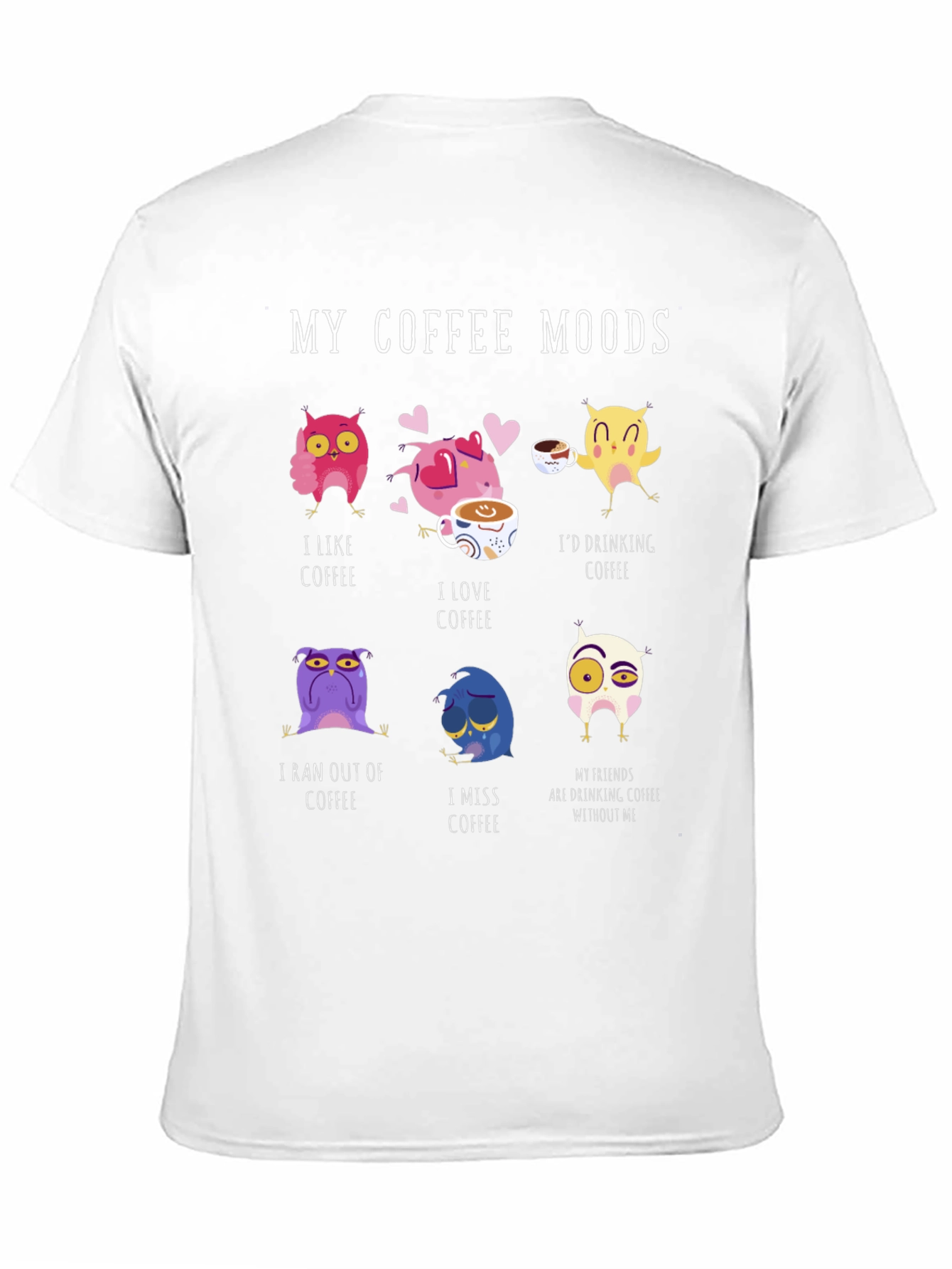 My Coffee Moods Owl Graphic Tee
