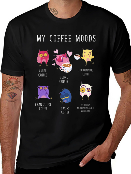 My Coffee Moods Owl Graphic Tee