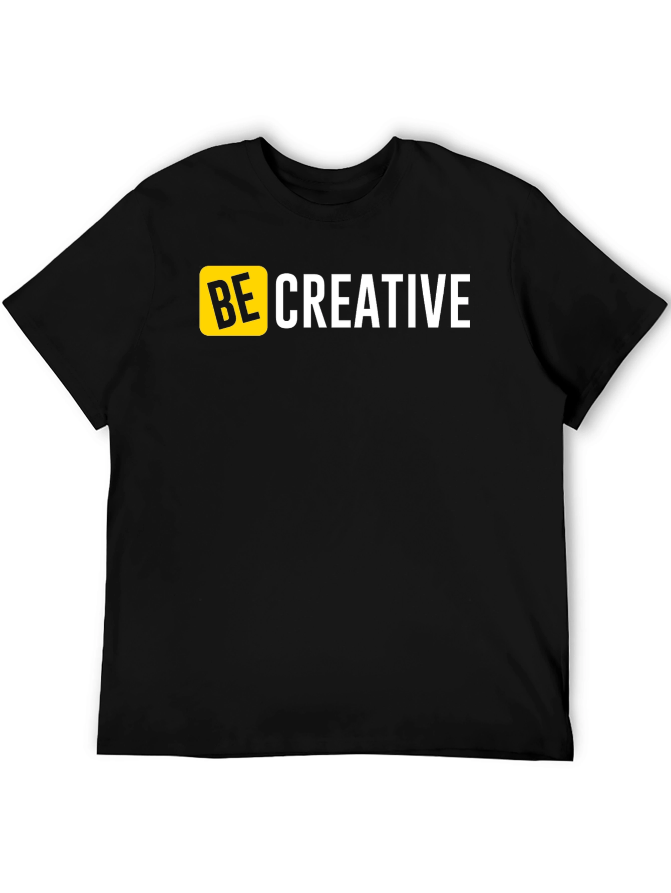 Be Creative Graphic T-Shirt - Mens Black Tee