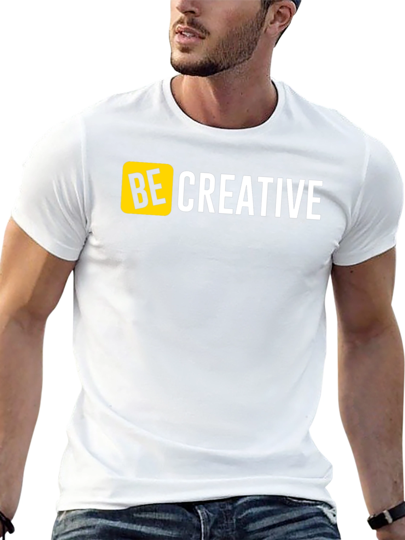 Be Creative Graphic T-Shirt - Mens Black Tee