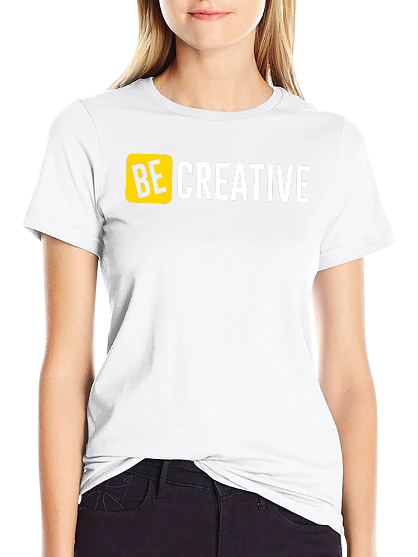Be Creative Graphic T-Shirt - Mens Black Tee