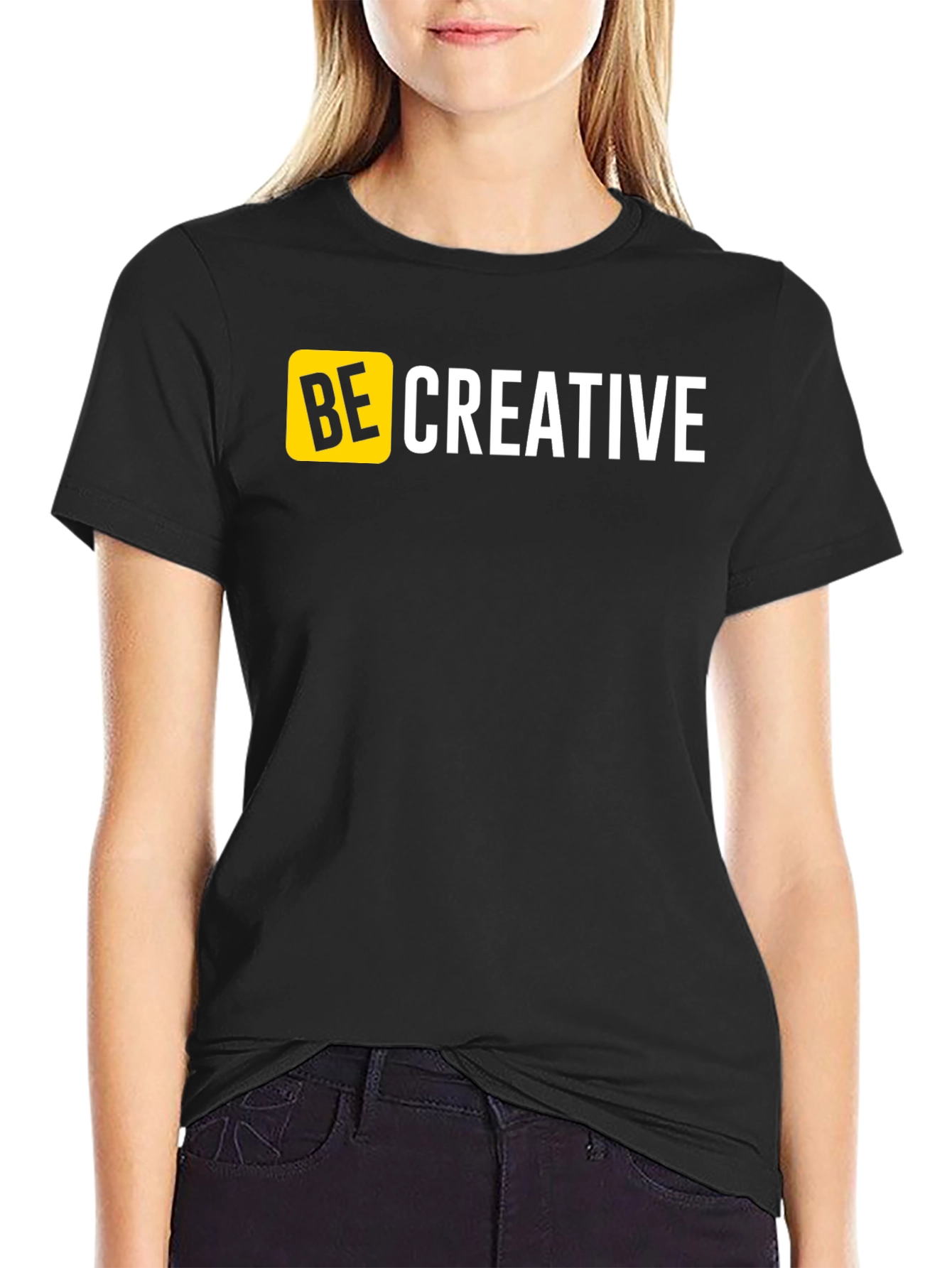 Be Creative Graphic T-Shirt - Mens Black Tee