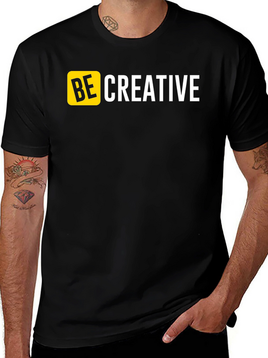 Be Creative Graphic T-Shirt - Mens Black Tee