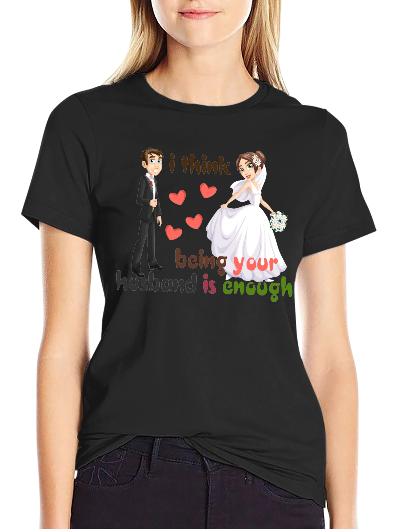 Husband Enough Graphic Tee - Romantic Wedding Design
