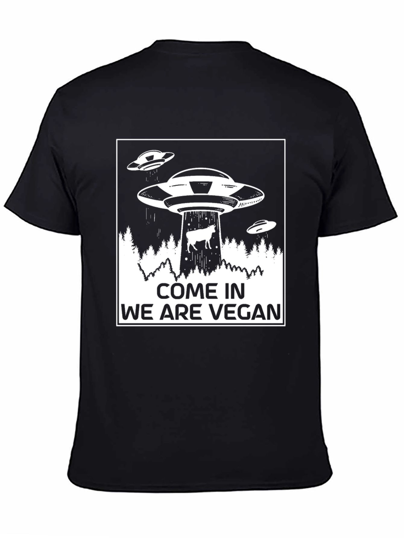 Vegan UFO T-Shirt - Abduction Tee