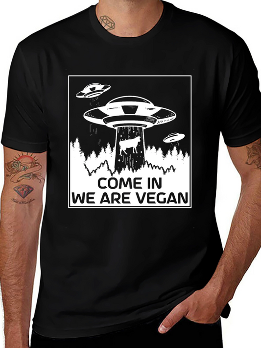 Vegan UFO T-Shirt - Abduction Tee