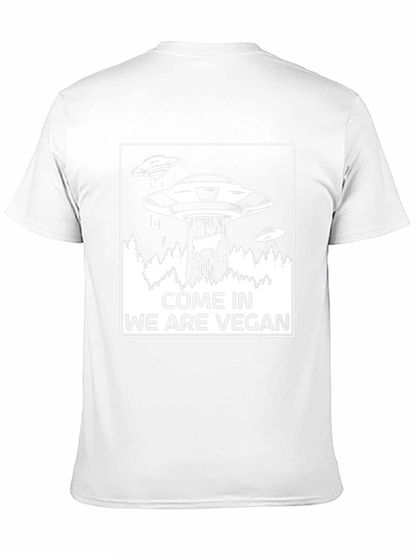 Vegan UFO T-Shirt - Abduction Tee