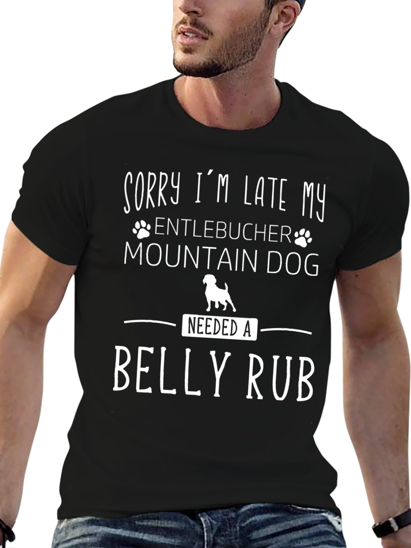 Entlebucher Mountain Dog Belly Rub T-Shirt