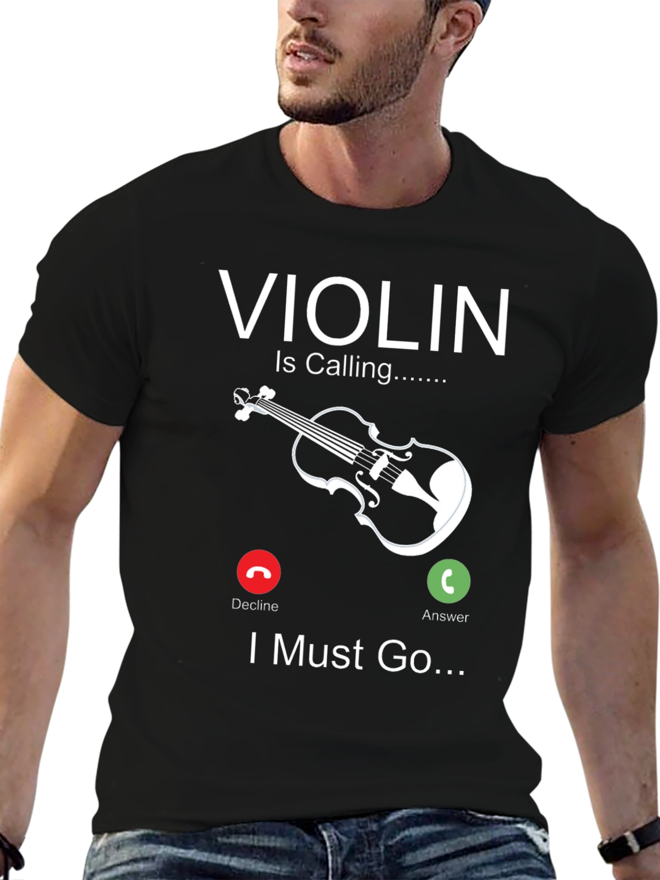 Violin is Calling Funny Music T-Shirt