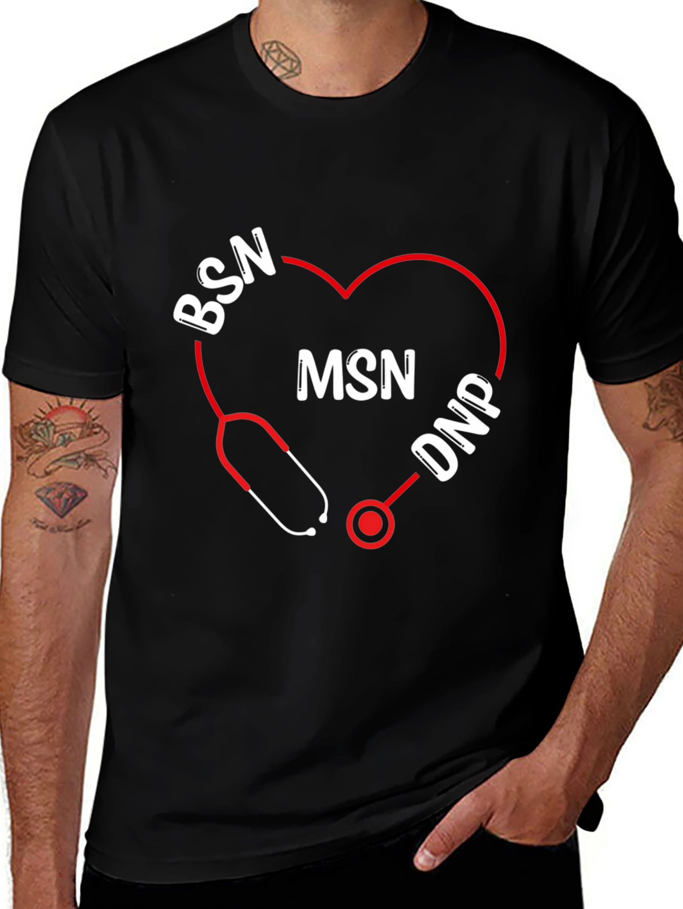 Nurse Degree T-Shirt: BSN MSN DNP