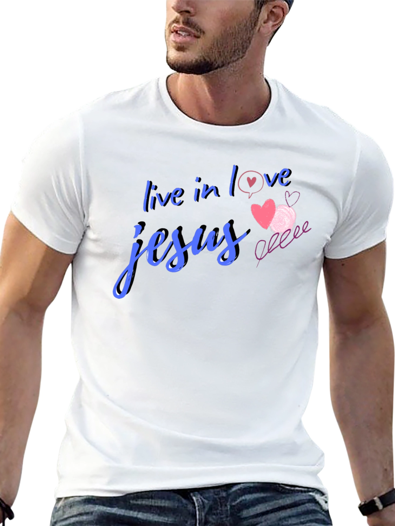 Live in Love Jesus T-Shirt - Christian Apparel