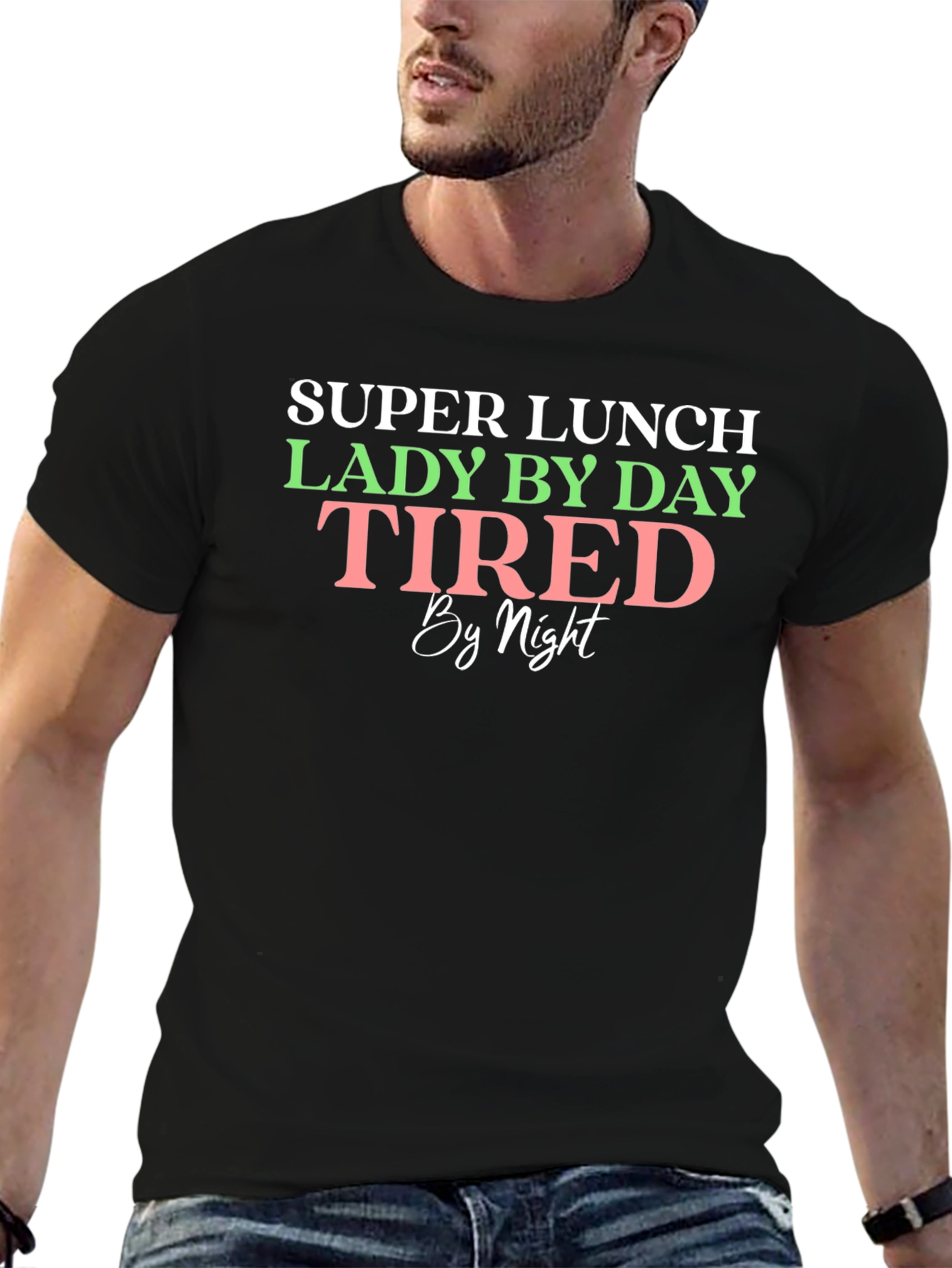 Super Lunch Lady Tired By Night T-Shirt