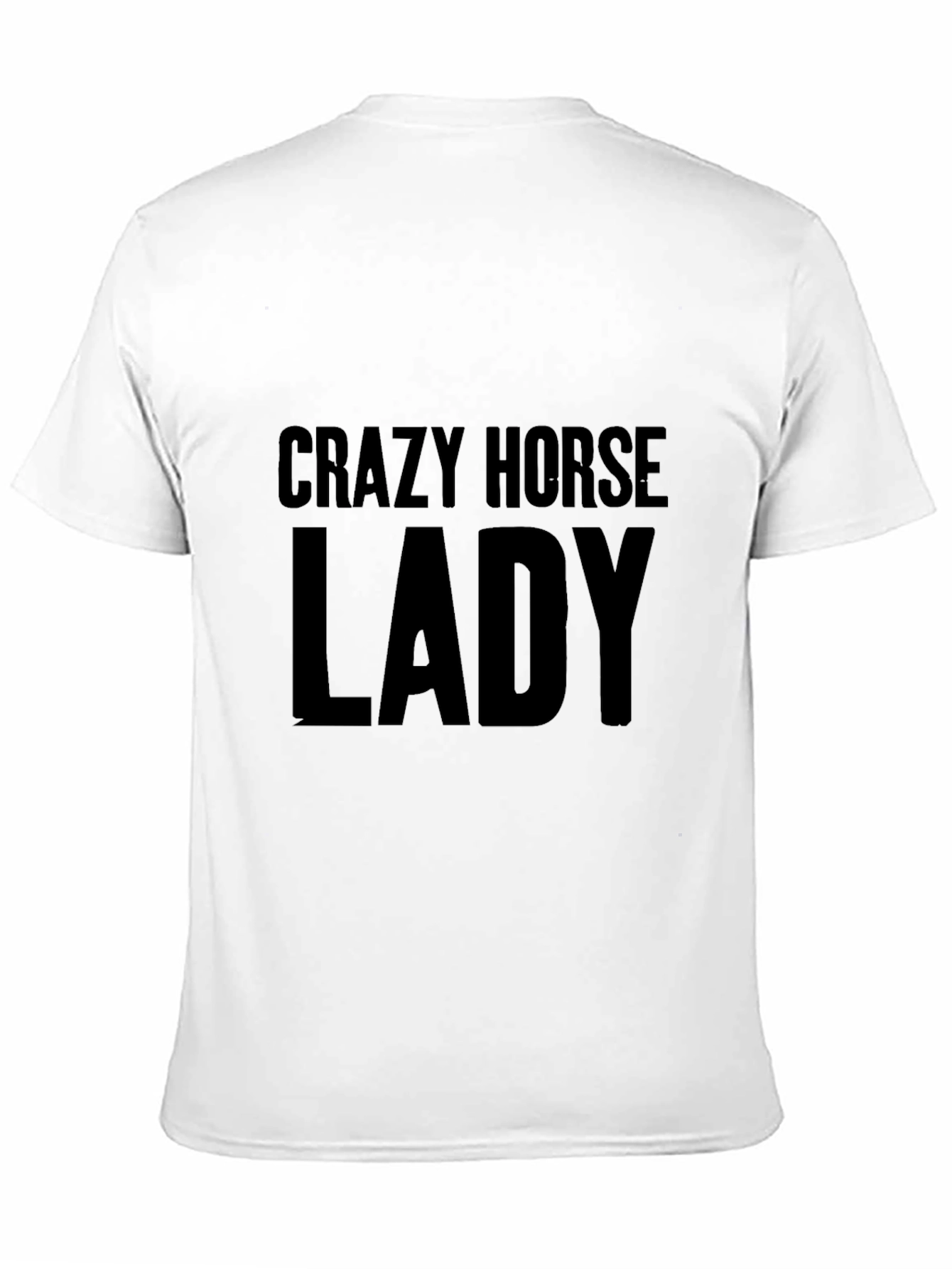 Crazy Horse Lady Black T-Shirt