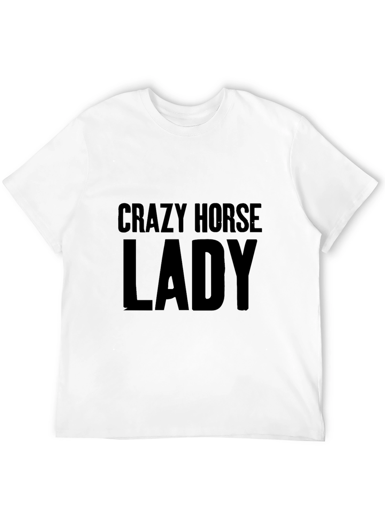 Crazy Horse Lady Black T-Shirt