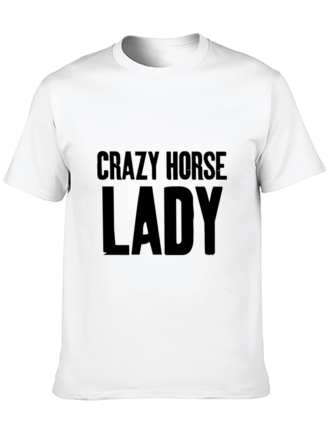 Crazy Horse Lady Black T-Shirt