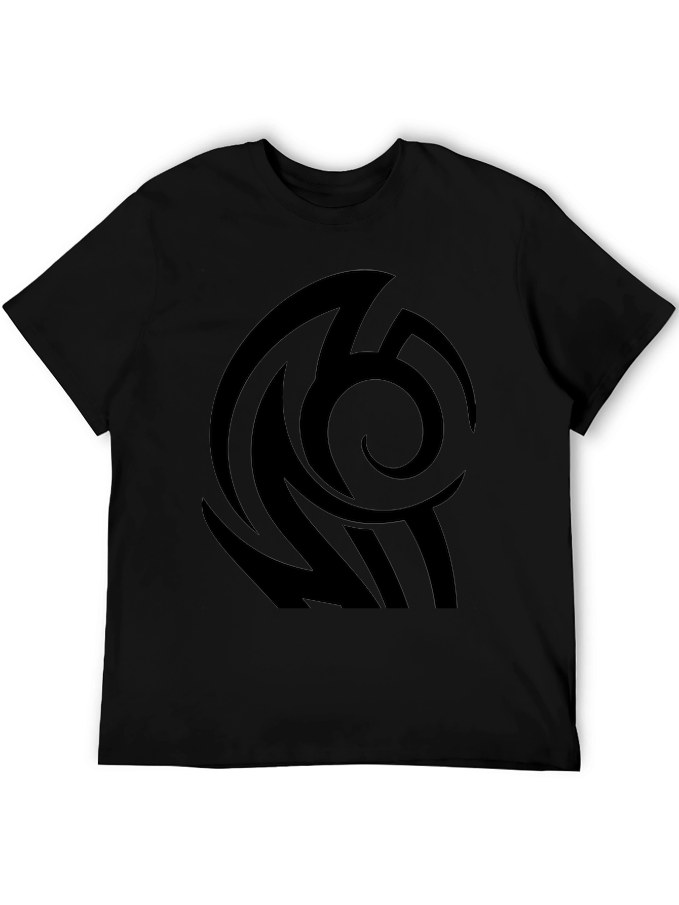 Tribal Graphic Black T-Shirt - Stylish and Edgy