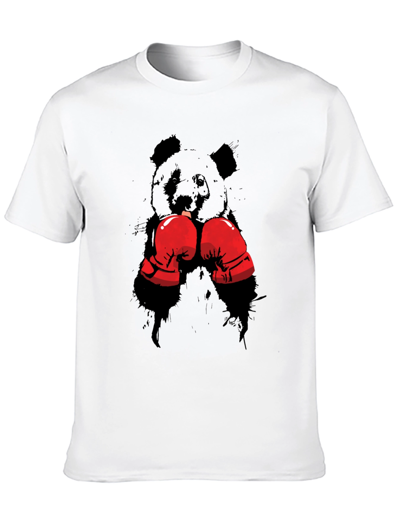 Boxing Panda T-Shirt - Black Graphic Tee
