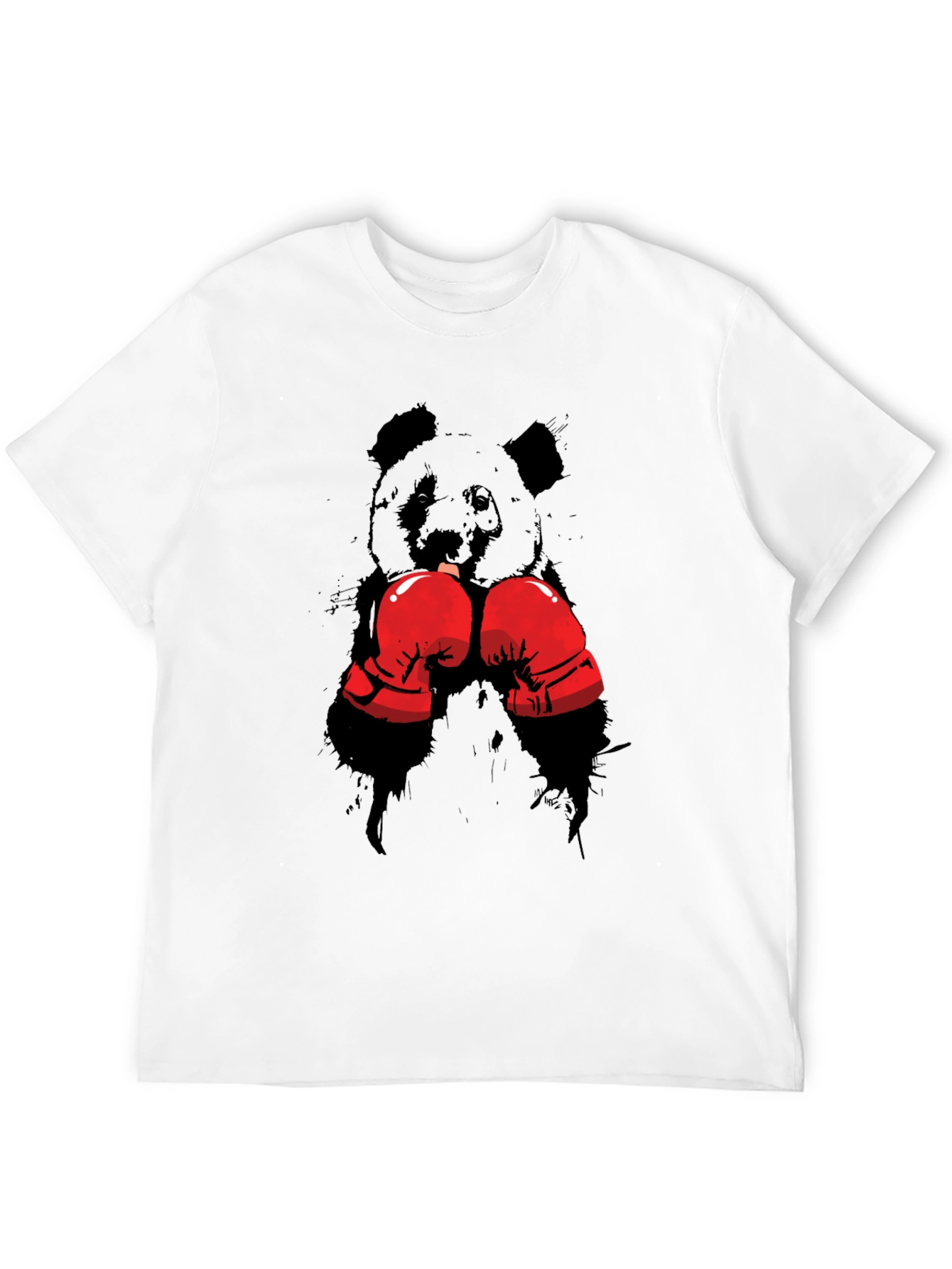 Boxing Panda T-Shirt - Black Graphic Tee